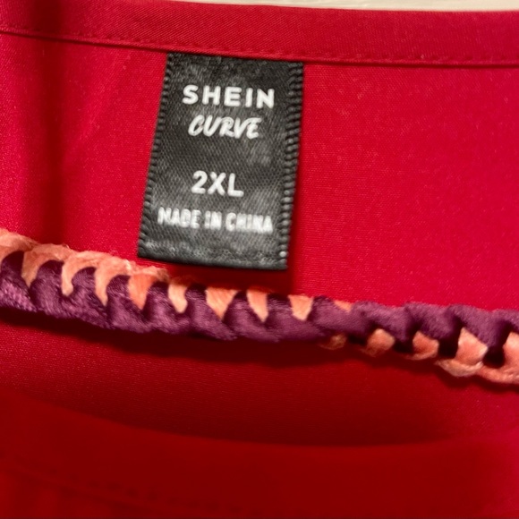 Red dress with white polka dots. Short sleeve. New. Never worn. - Picture 3 of 5